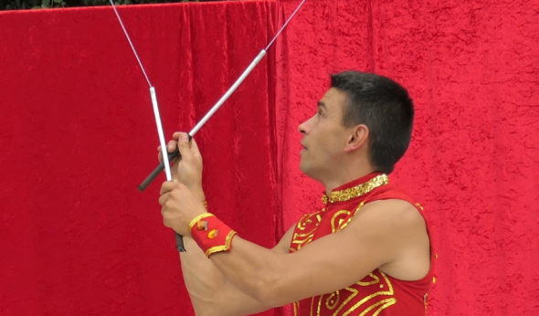 jongleur de diabolo professionnel