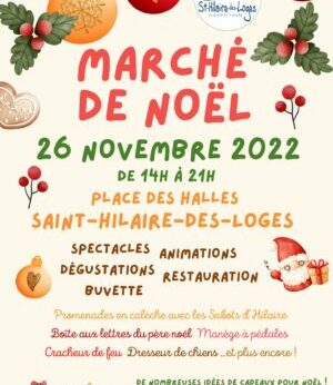 Programme Marché de Noël St Hilaire 2023