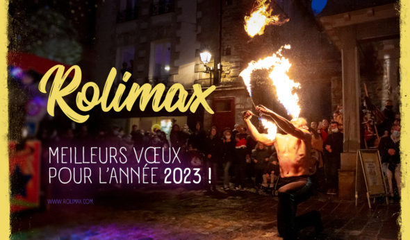 carte de voeux de bonne année 2023 des Rolimax